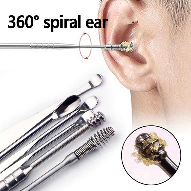 Pack off 6 Ear Pick with Storage Bag Dig Ear Wax