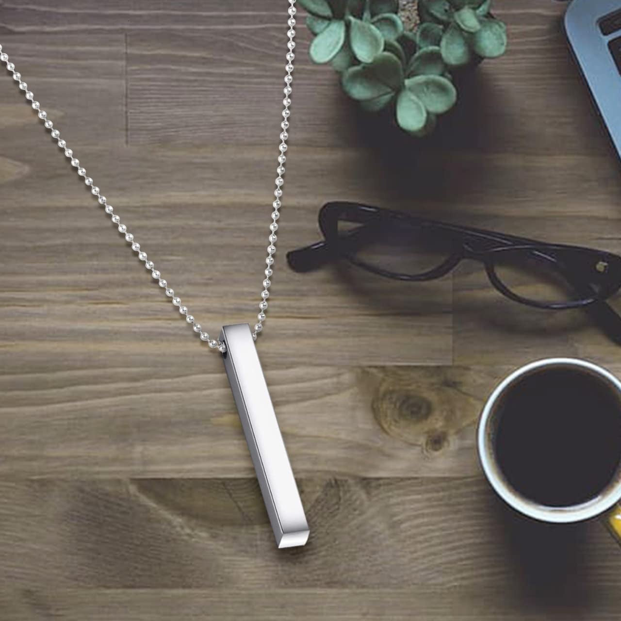 vertical bar Necklace Locket Chain for boys girls neck chain for men