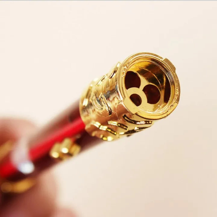 3 in 1 Laser & LED Light With Keychain flashlight gold hoop