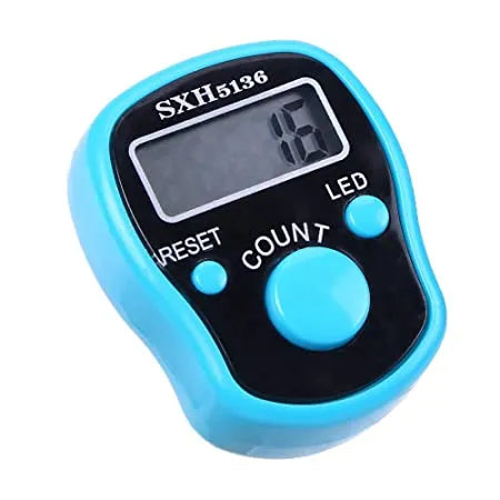 Finger Counter, Digital Tasbeeh, Digital Hand Tally Counter with LED Light (Random