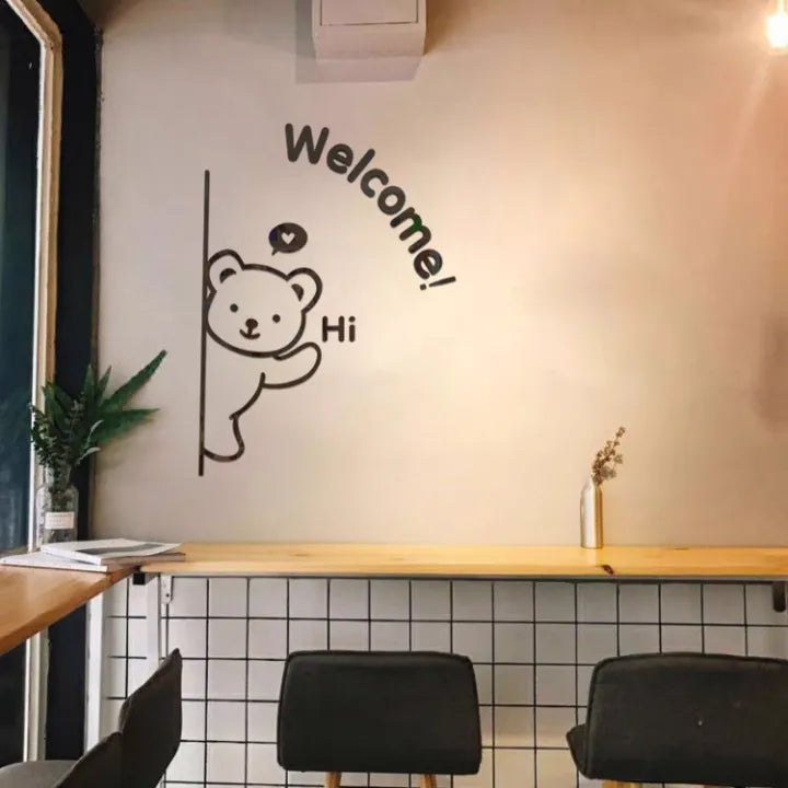 3d wall art with cute teddy bear shaped for home & office