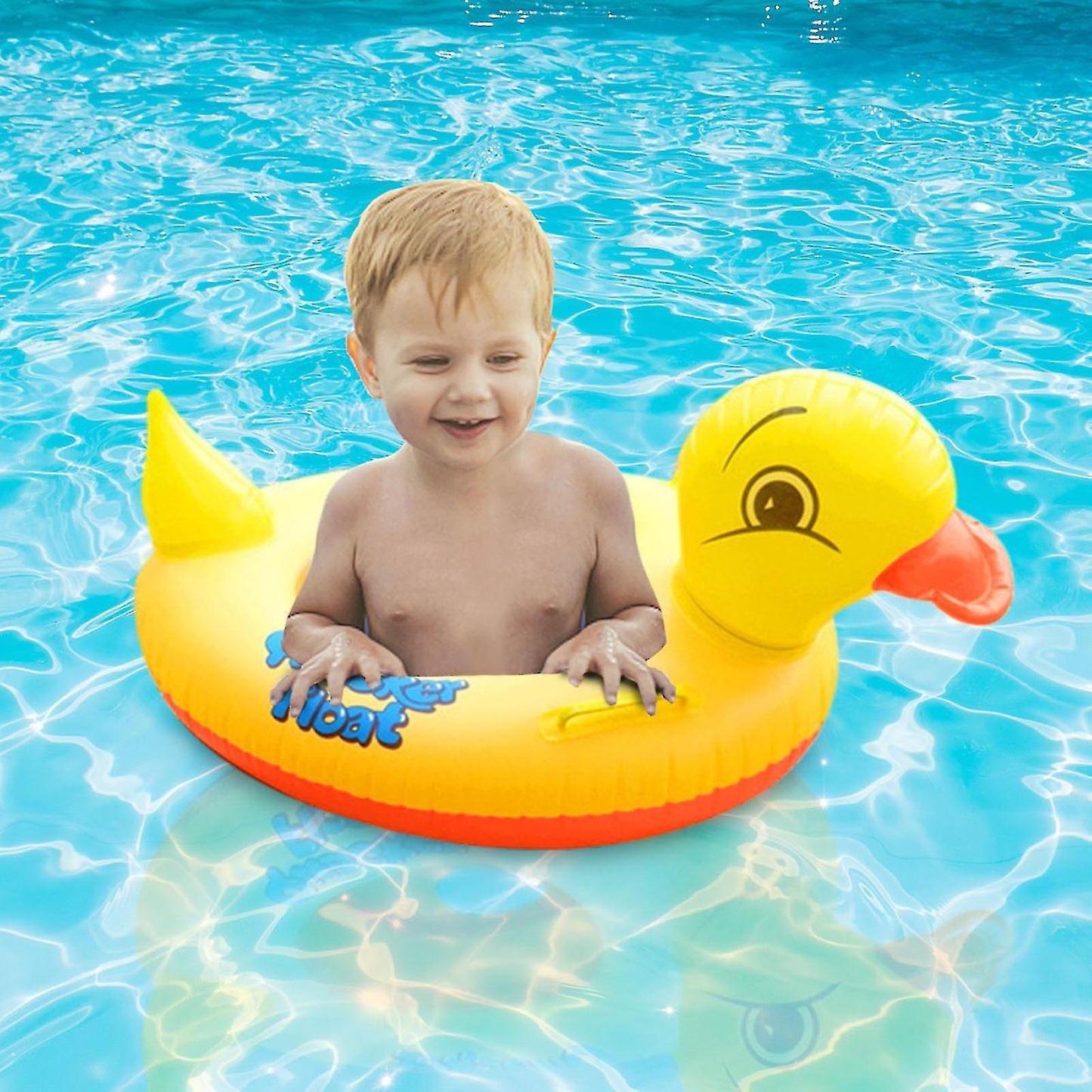Duck Baby Floats Tube, Inflatable Duck Pool Float, Baby Floating Seat, Children