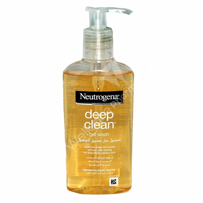 Neutrogena Deep Clean Gel Wash Oil-Free Daily Facial Cleanser for Oily