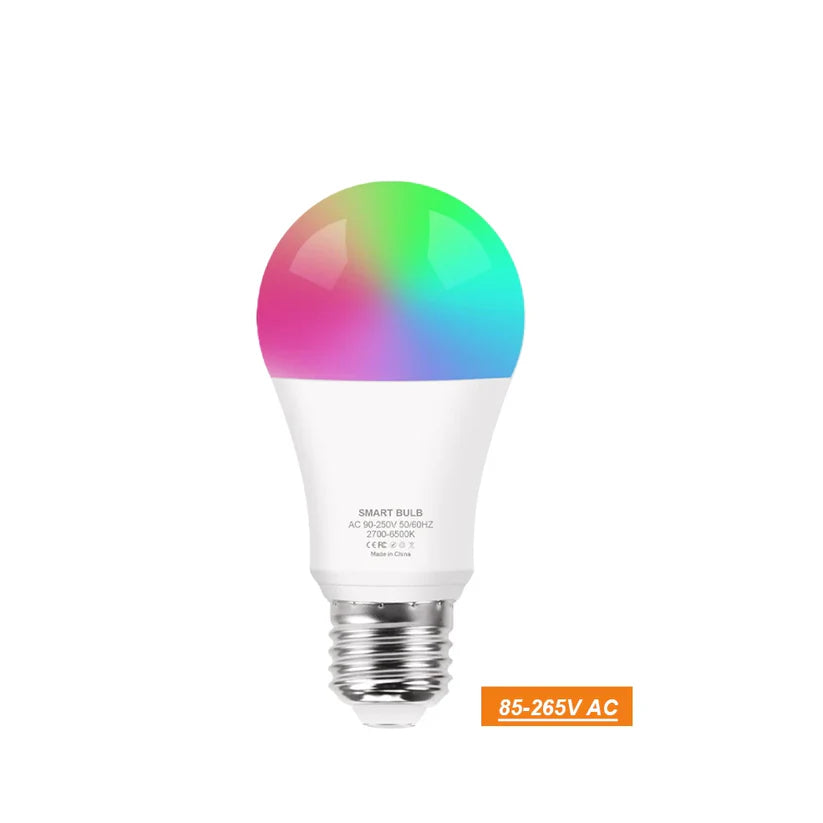 Color Changing Smart WIFI RGB led bulb, Dim-able and Color changing -