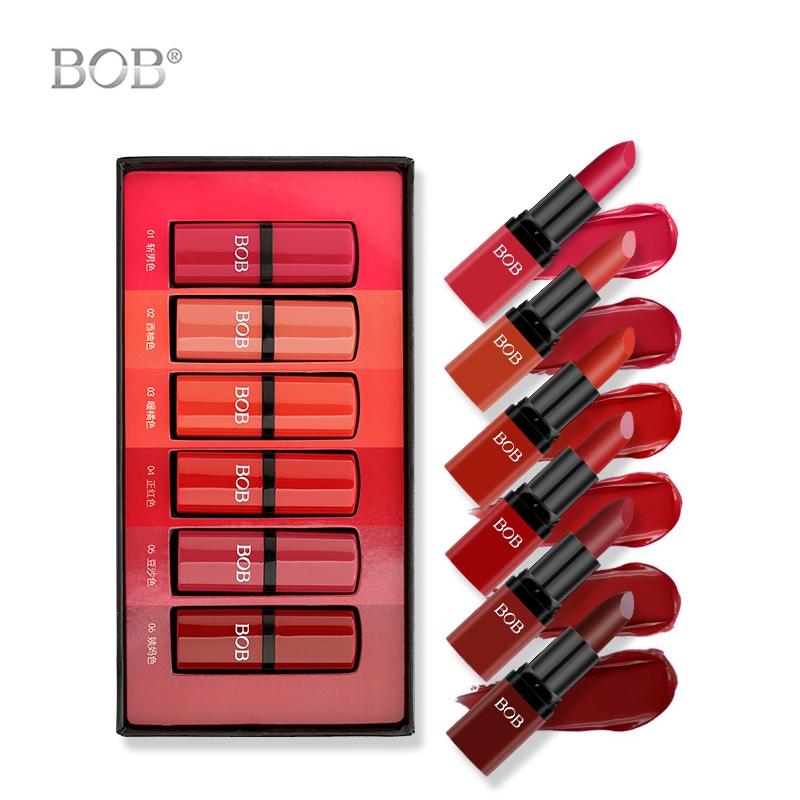 Pack of 6 Matte Bob Lipstick Set
