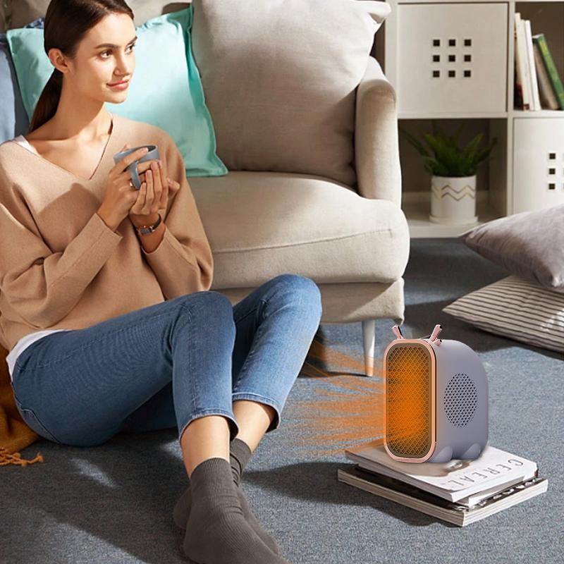 Zodiac Dragon Mini Portable Electric Desk Air Heater for Room, Small Tabletop