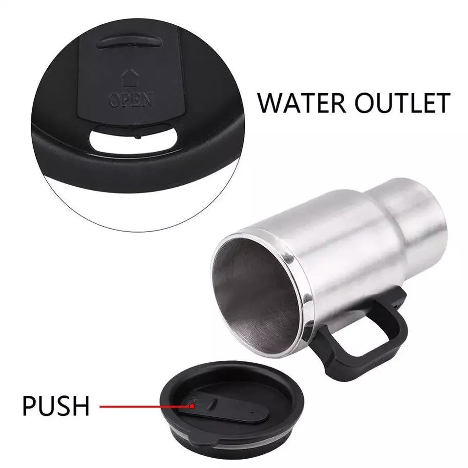 12 Volts 450 ml Heated Travel Mug Coffee /Tea/Soup Cup Car Charging