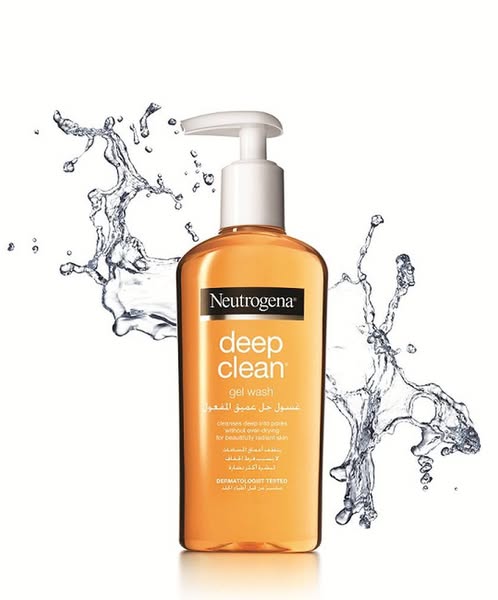 Neutrogena Deep Clean Gel Wash Oil-Free Daily Facial Cleanser for Oily