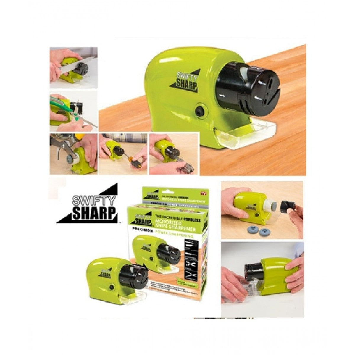Swifty Sharp Cordless, Knife Blade Sharpener - cell operated big size