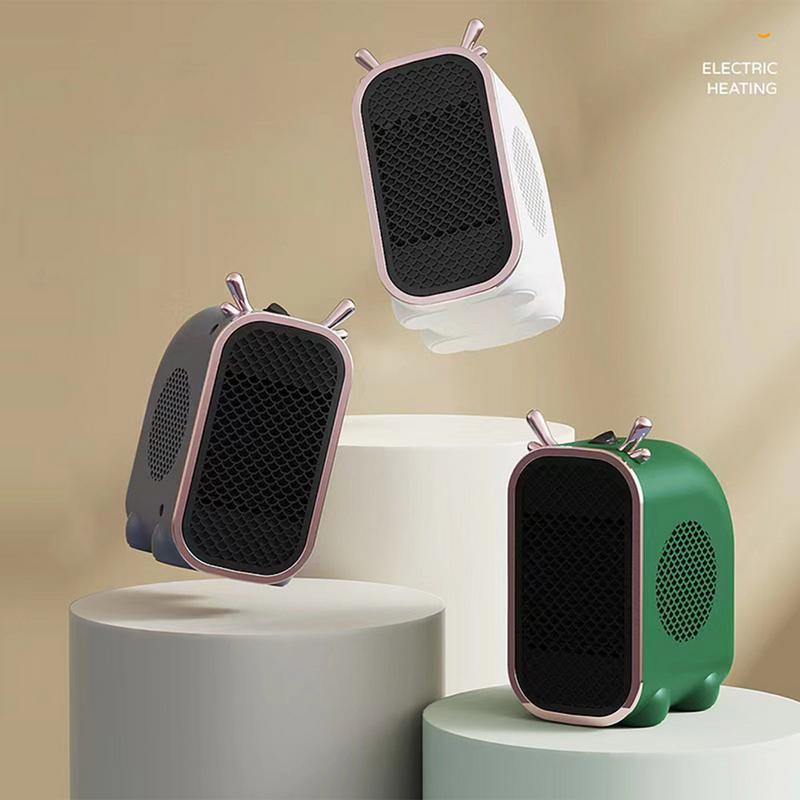 Zodiac Dragon Mini Portable Electric Desk Air Heater for Room, Small Tabletop