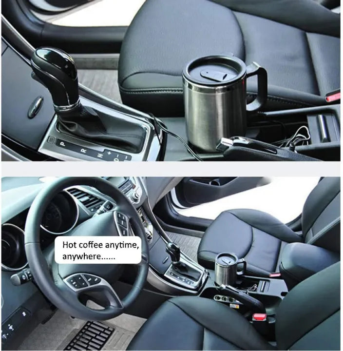 12 Volts 450 ml Heated Travel Mug Coffee /Tea/Soup Cup Car Charging