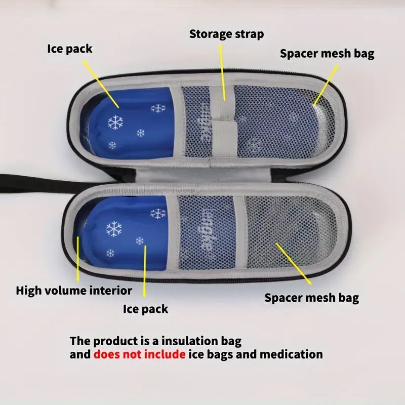 1/2 Set Insulin Pen Cooling Travel Box Diabetes Medication Insulation Cooling Storage