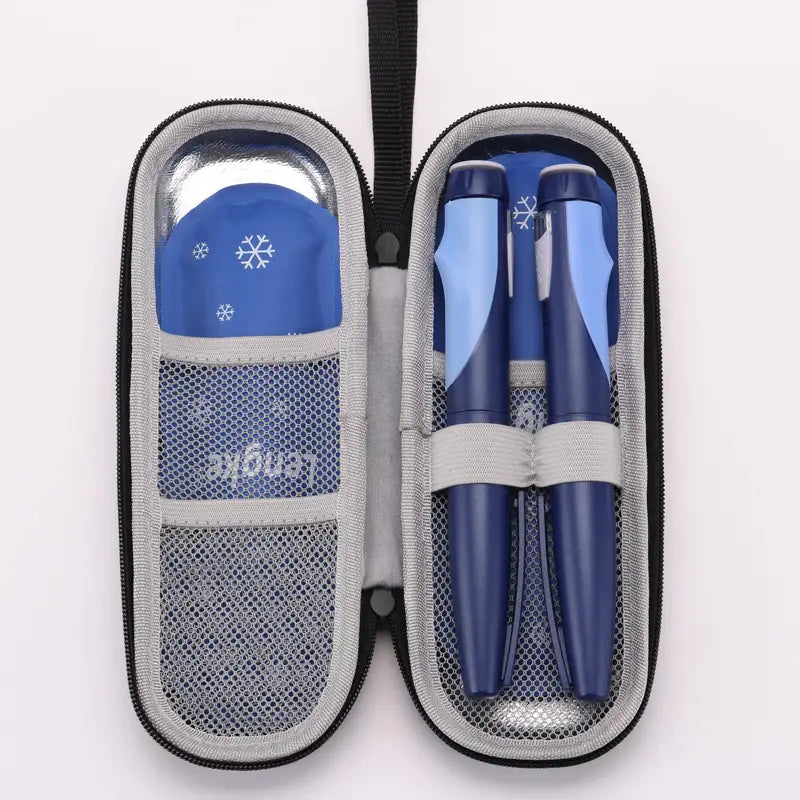 1/2 Set Insulin Pen Cooling Travel Box Diabetes Medication Insulation Cooling Storage