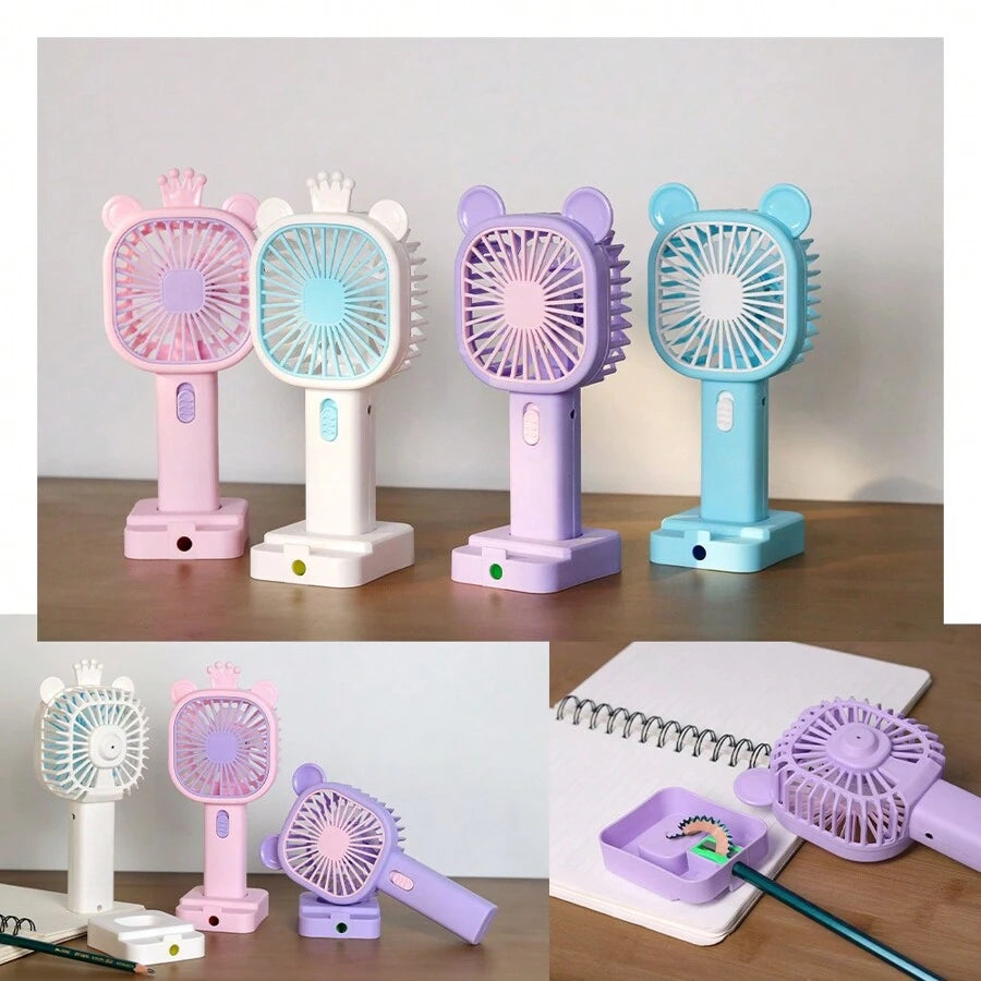 Fan with Sharpener | Mini Handheld Fan, Portable USB Fan for Home,