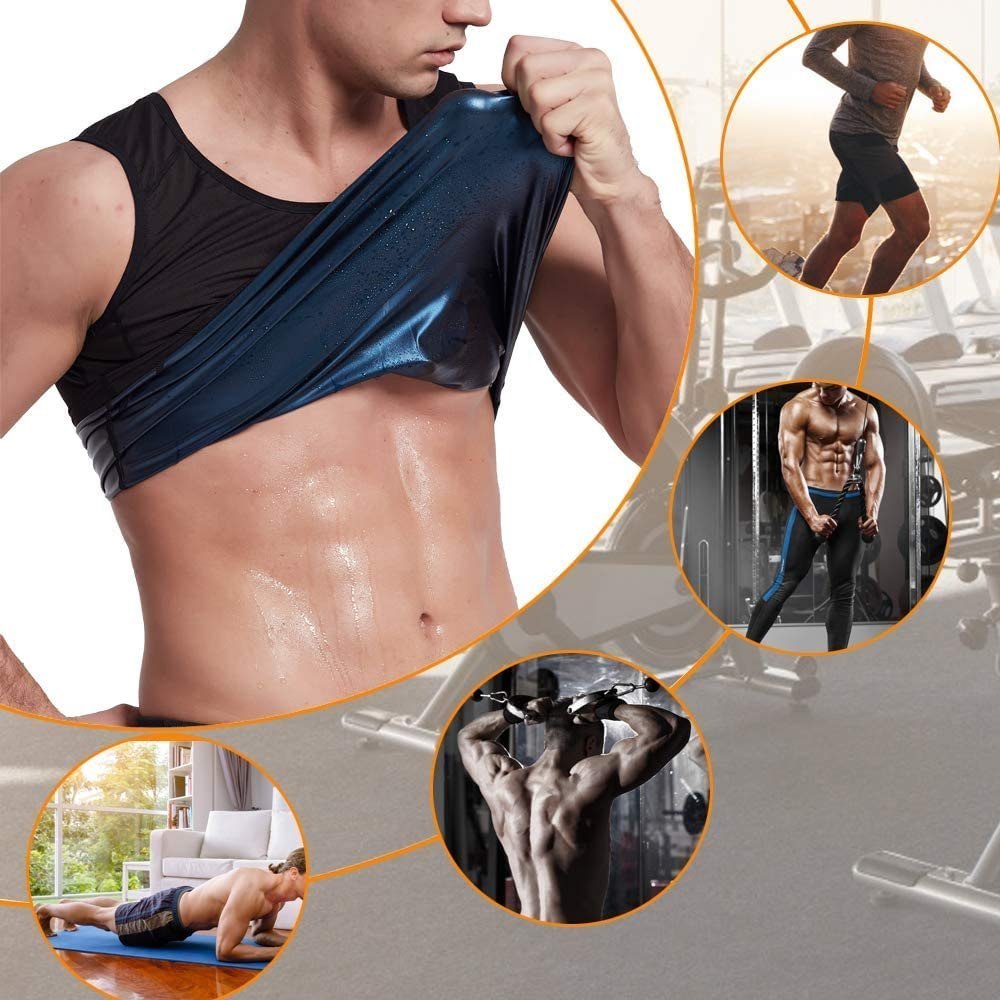 Sweat Shapewear For Men, Polymer Shapewear, Workout For Weight Loss Waist Body