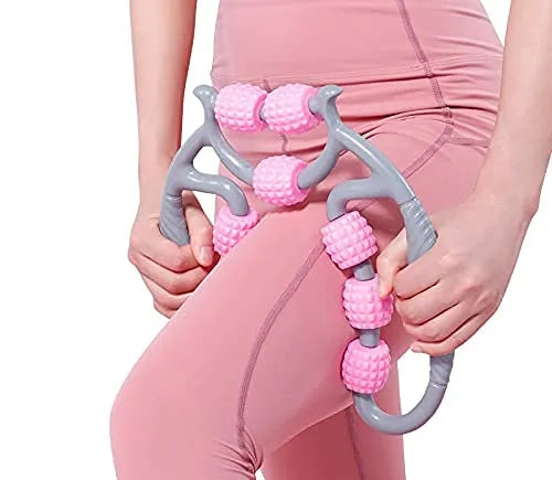 9 Wheels U Shape Points Massage Muscle Relax Roller Massager made in