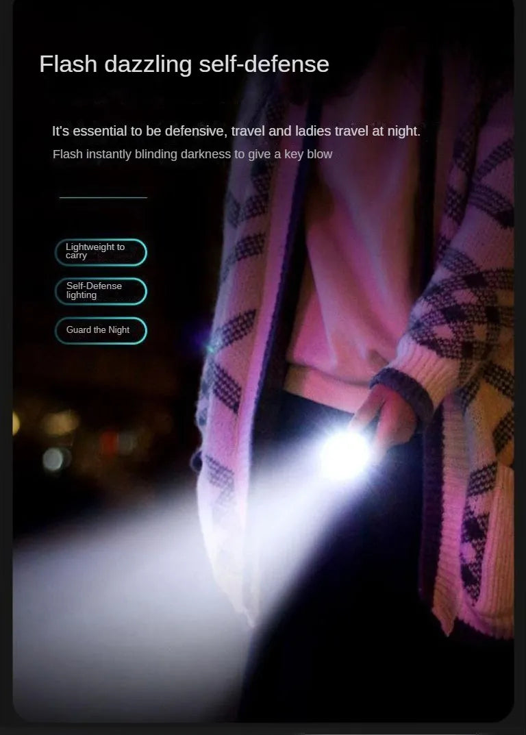 Mini Flashlight Flash Super Power Waterproof Camping Light / Pocket Flashlight with