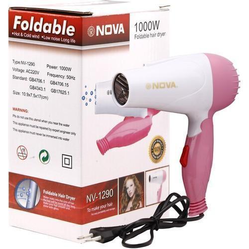 Nova Foldable Hair Dryer - NV 1290 (Random Color)
