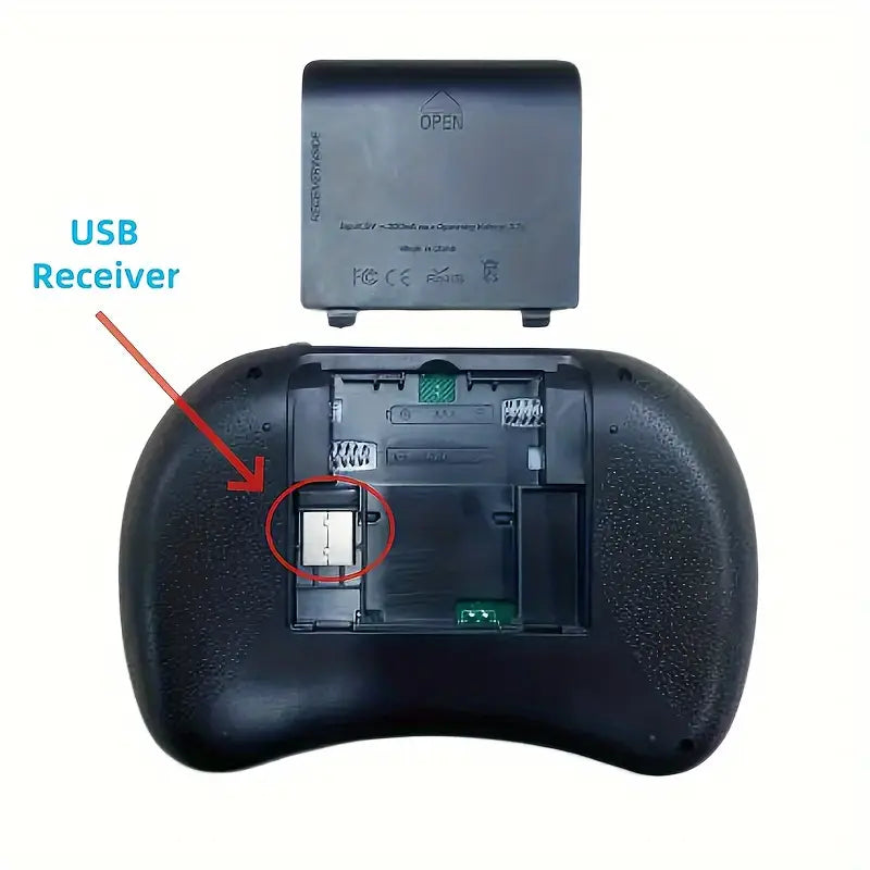 i8 2.4G Mini wireless keyboard with touchpad | 7-color Backlight ,plug and