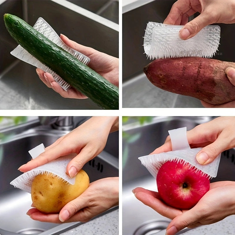 Multifunctional Soft Silicone Brush | Multipurpose vegetable peeler | Home Cleaning Brush