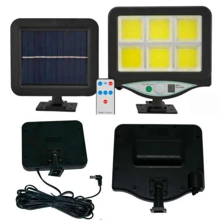 128 LED Solar Wall Light Garden Security Lamp PIR Motion Sensor IP65