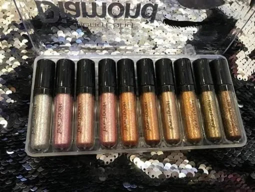 (Pack Of 10) Heng Fang Shine Diamond Glitter Eyeshadow
