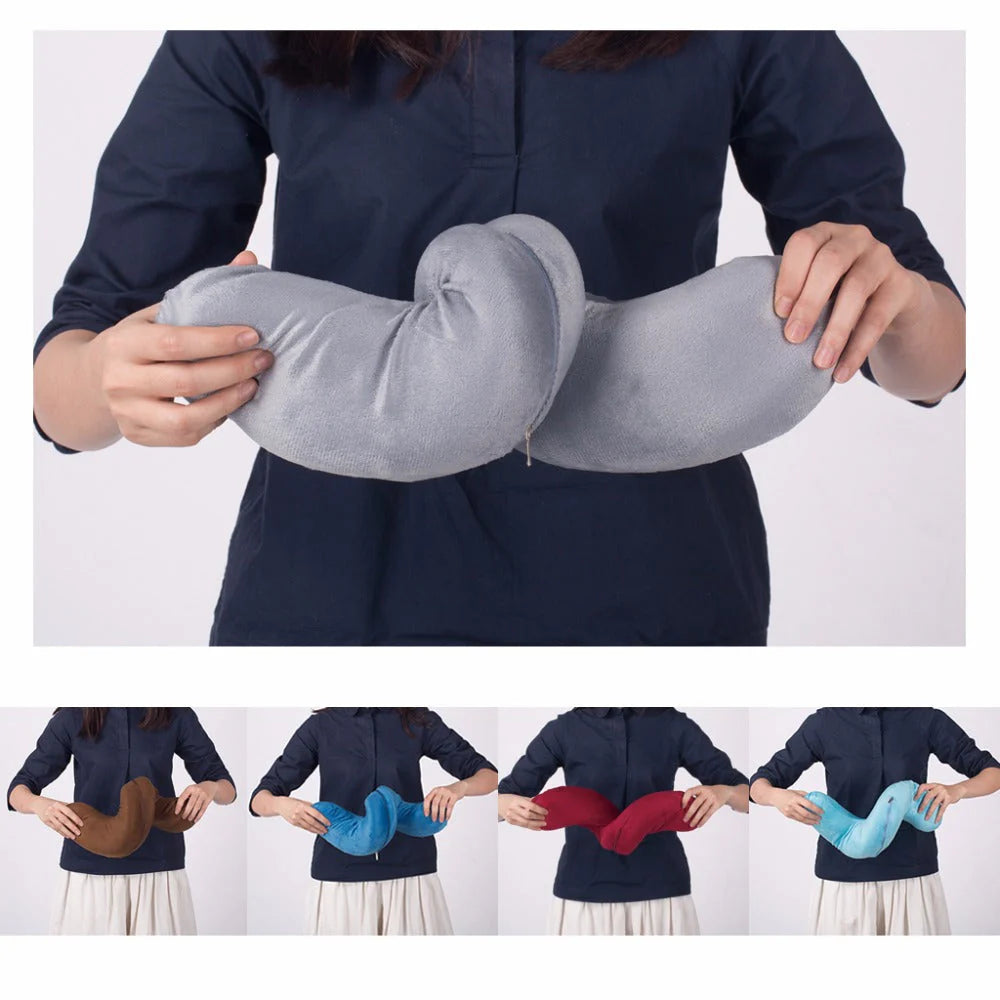 U Shaped Travel Neck Pillow Extremely Soft and Comfortable (Random Color)