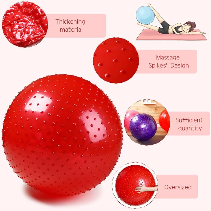 700G Ball, ,55Cm Exercise Ball Large Spikes Tactile Sensory Massage Withrout Pump