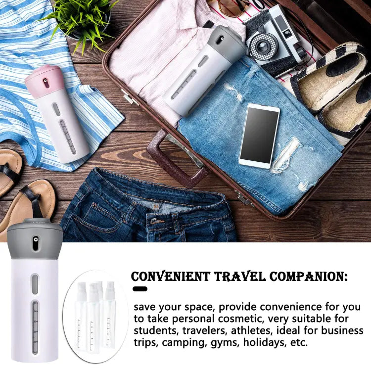 4 Lotion Bottles In 1 Refillable Travel Dispenser Bottle Liquid Lotion Cream
