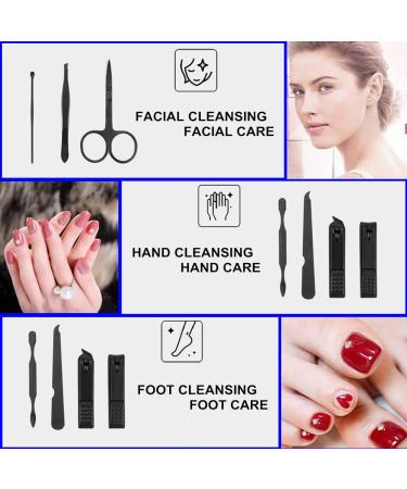 7 PCs QURIPE Manicure set, Nail Clippers Kit, Stainless Steel Manicure