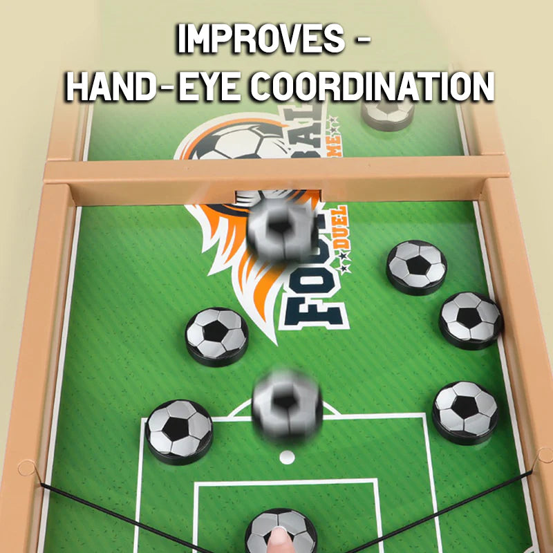 Wooden Sling Puck Game | Football Board Game | Wooden Hockey Soccer