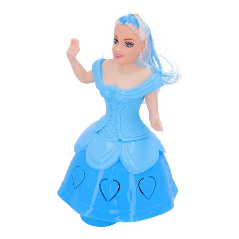 Magical Twirling Light-Up Dancing Princess Doll Toy with Music, Rotating Dress &