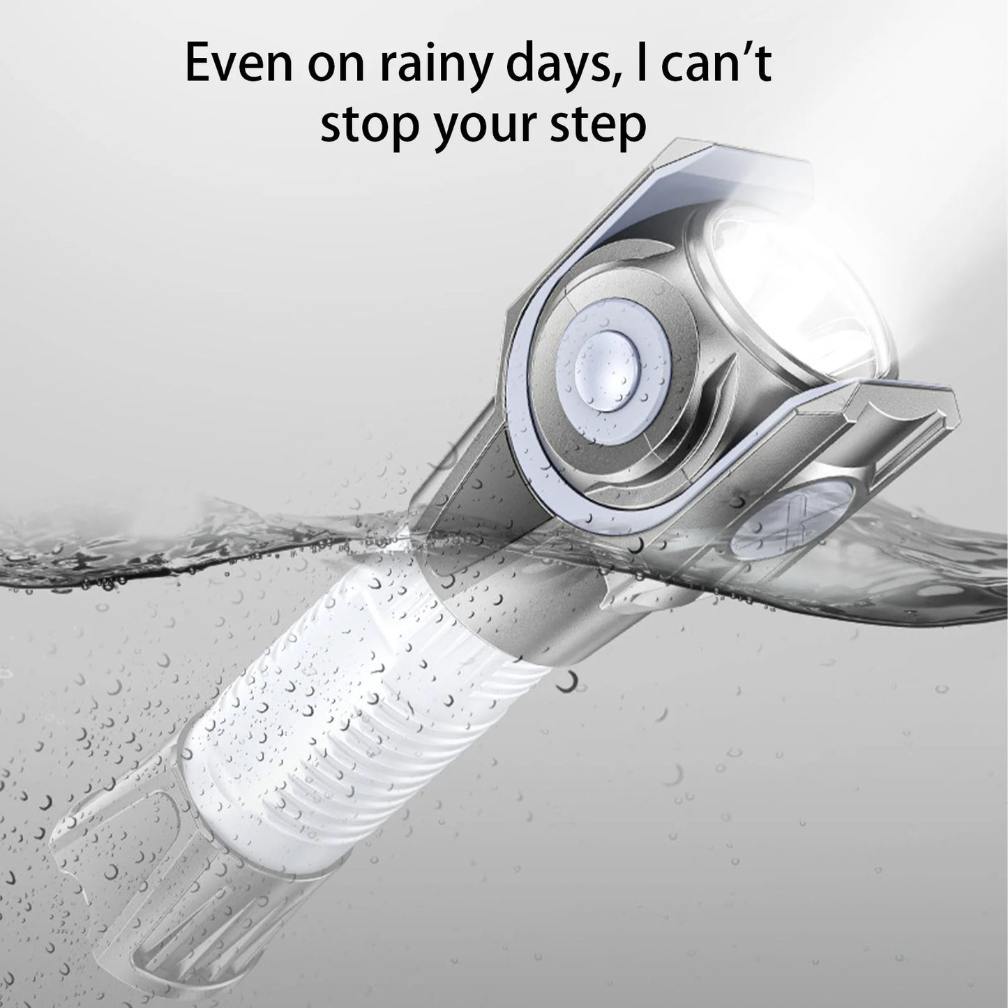360 Degree Rotating Flashlight Outdoor Led Flashlight Rechargeable Torch for Camping Outdoor