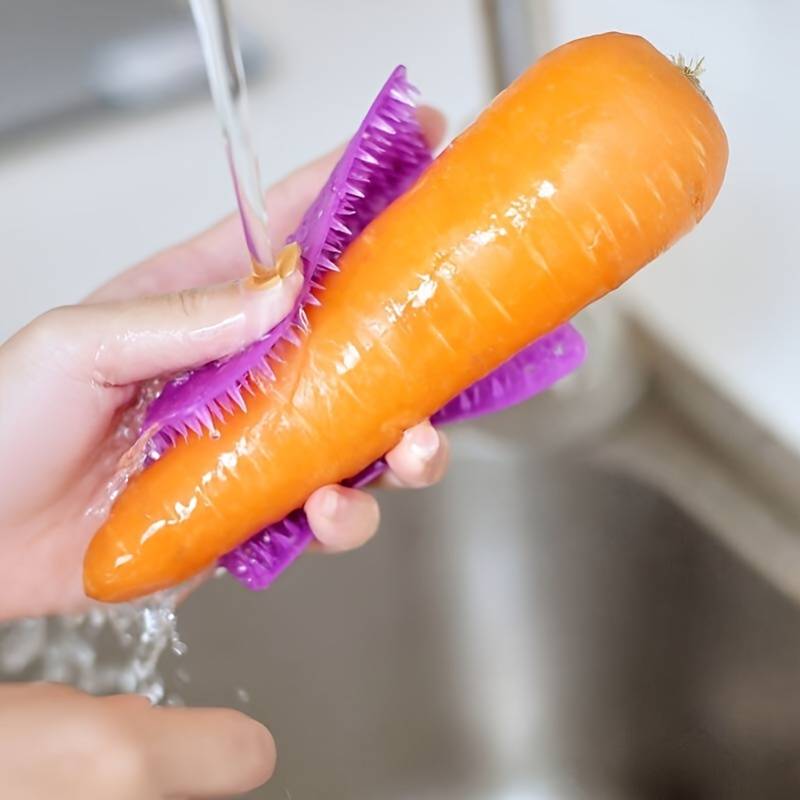 Multifunctional Soft Silicone Brush | Multipurpose vegetable peeler | Home Cleaning Brush
