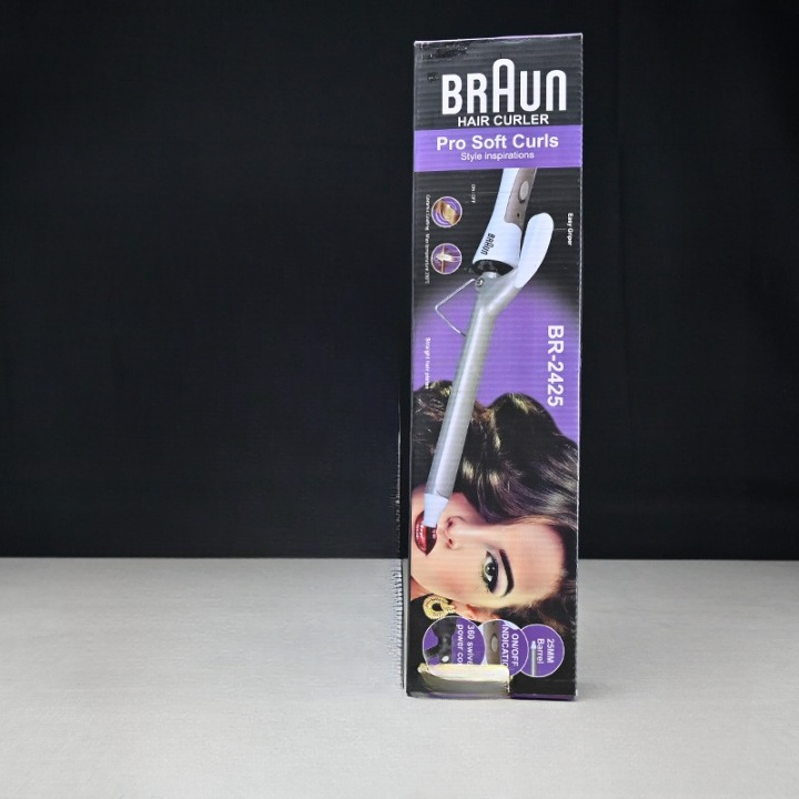 Braun Hair Curler Pro Soft Curls Ceramic Coating with 25mm barrel, Rapid