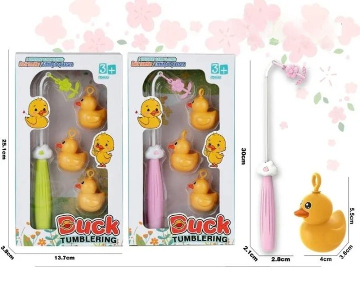 Baby Bath Duck Fishing Game Set Floating Ducks with Fishing Rods