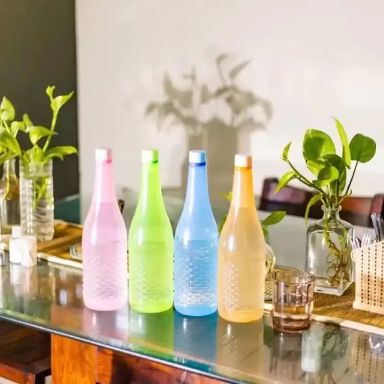 Pack Of 4 Plastic Jumbo Water Bottles SWater Drink Bottles