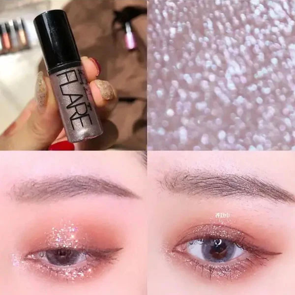 6 PCs set Liquid Glitter Eyeliner, Metallic Shimmer Glitter Eyeshadow, Long Lasting