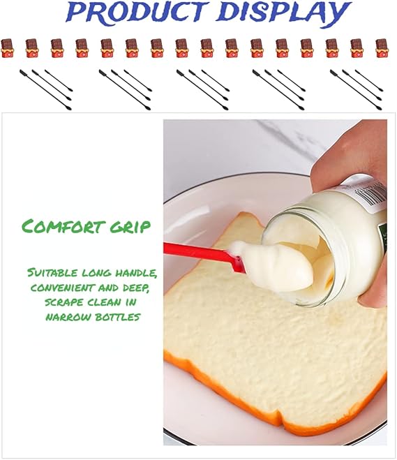 3 pcs Mini Silicone Telescopic Spatula and Scooping Spoon, Mini Makeup Spatula