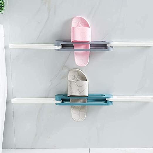 3 In 1 Shoes Rack Wall Mounted Folding Slippers Shoes Bathroom Towel