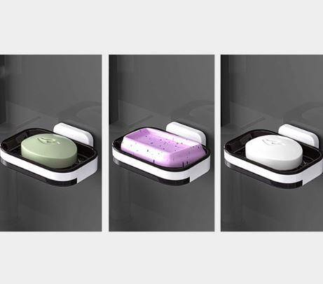 Wall Mounted Soap Holder with Draining Tray Holder For Bathroom | Bar,