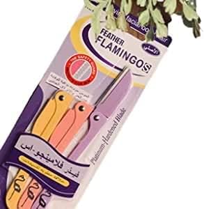 Pack Of 3- Feather Flamingo Facial Razor for Face