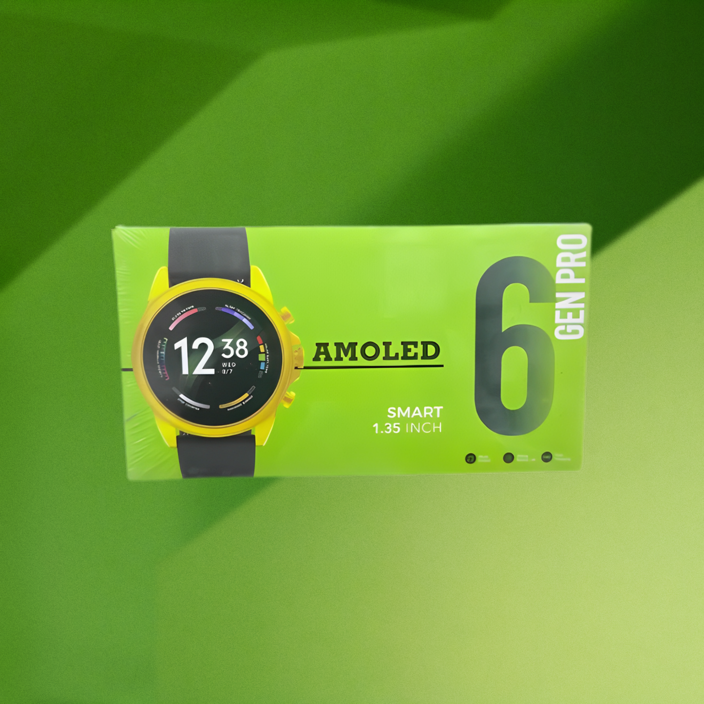 GEN PRO 6 AMOLED Smartwatch Display with Dual Straps (Silicone +