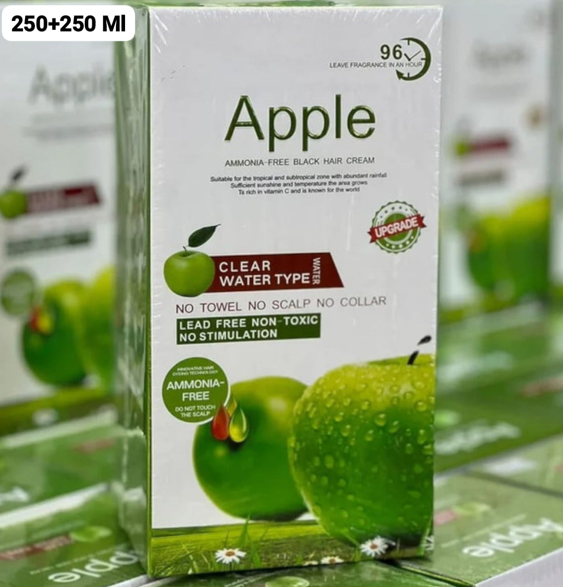 Apple Ammonia-Free Black Hair Cream, Organic Black Hair Dye- Natural Black Hair