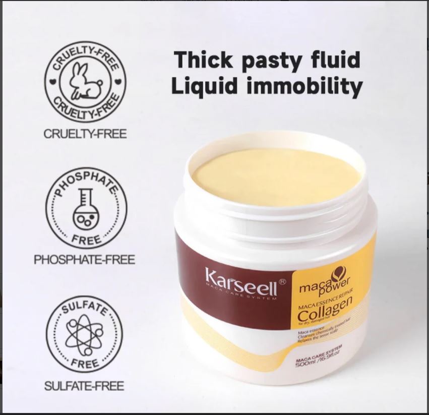 Karseell Collagen Maca Hair Treatment Deep Repair Conditioning Hair Mask Argan Oil