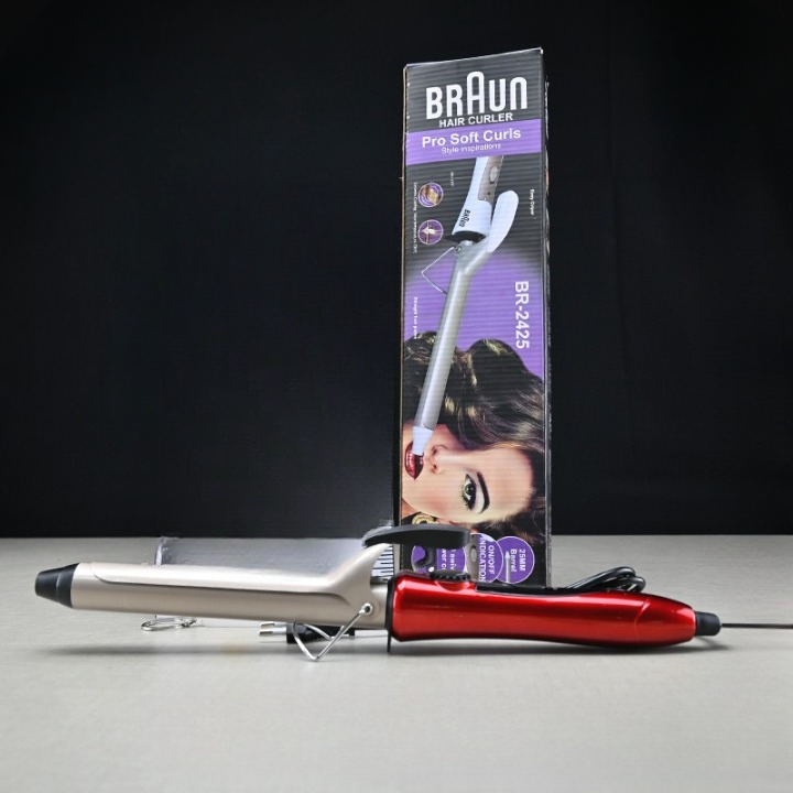 Braun Hair Curler Pro Soft Curls Ceramic Coating with 25mm barrel, Rapid