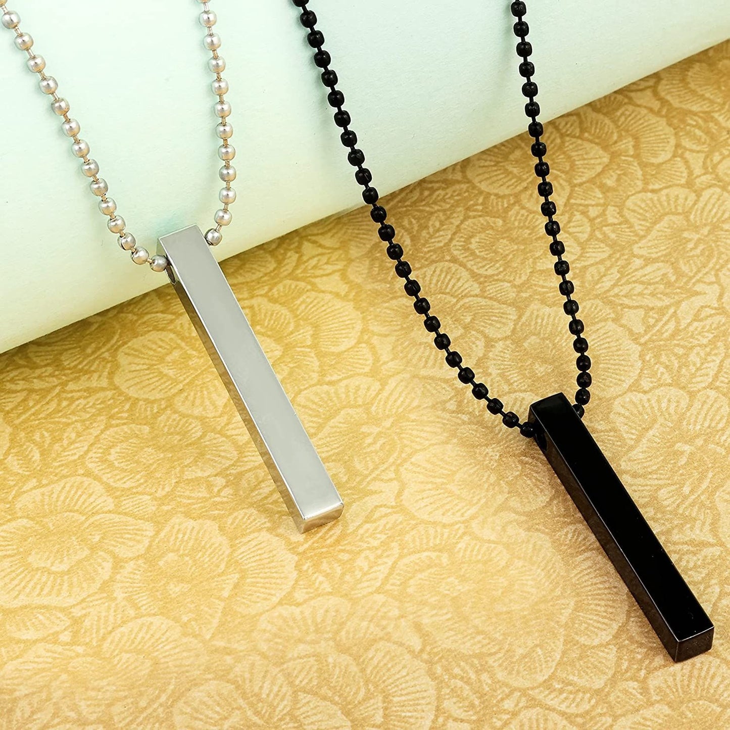 vertical bar Necklace Locket Chain for boys girls neck chain for men