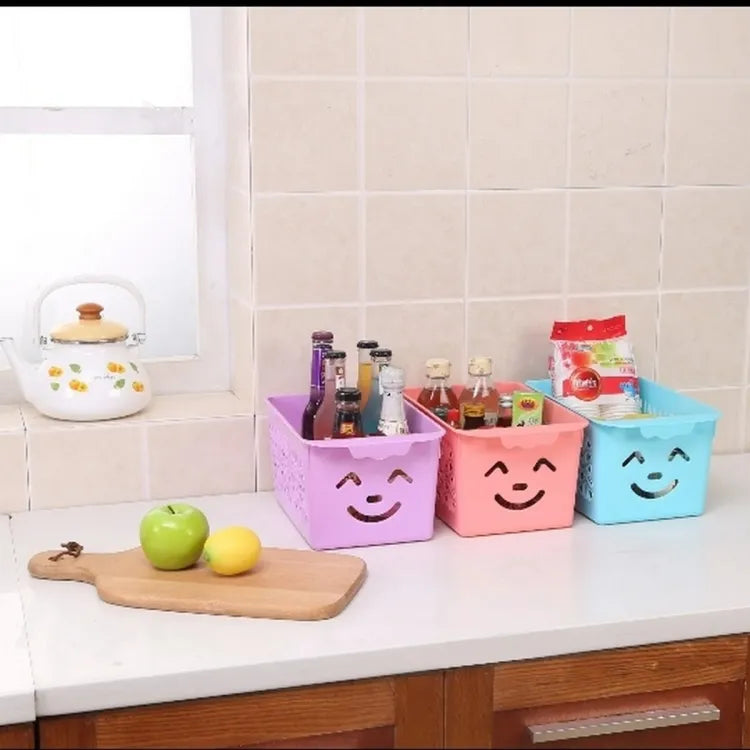 Smile basket Without cap pack off 3 | Storage Organizer Basket |
