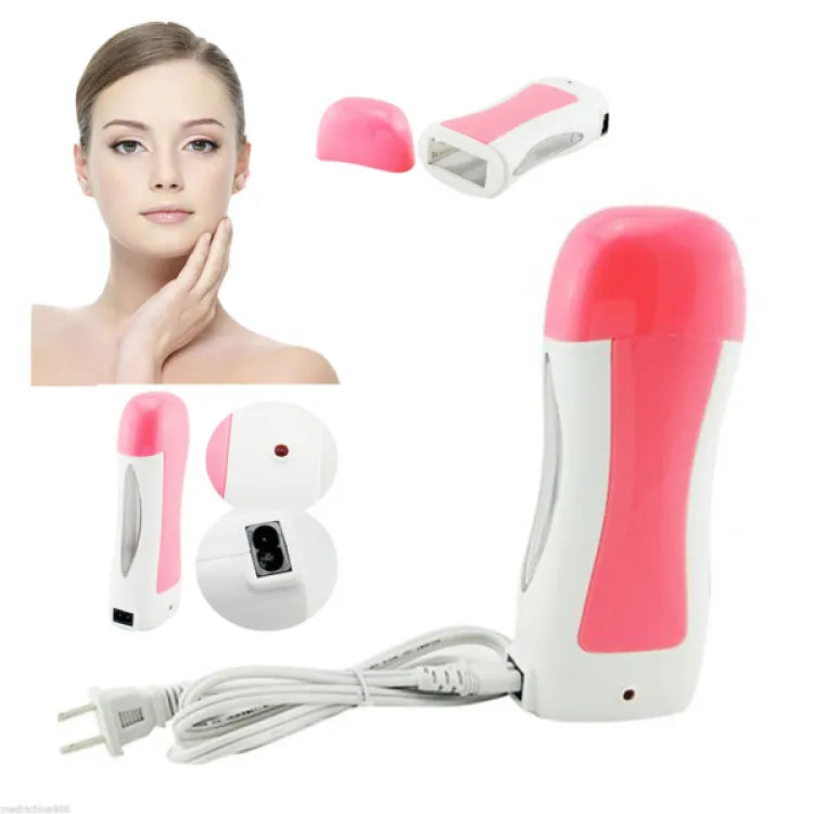 Roll On Wax Depilatory Heater Waxing Hot Cartridge Hair Removal Roller Portable