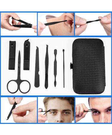 7 PCs QURIPE Manicure set, Nail Clippers Kit, Stainless Steel Manicure